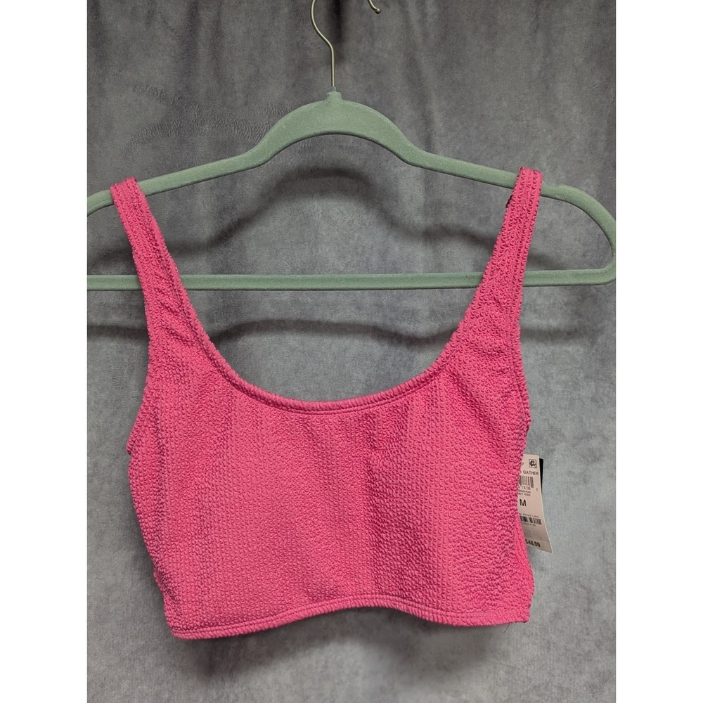 bar III size M womens‎ pink bikini top (110)